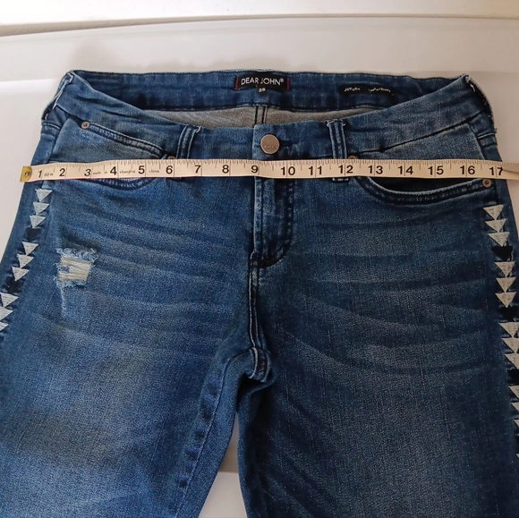 Dear John jeans Joyrich Comfort skinny Mid Rise embroidery,sz 29,stretch. - Picture 9 of 16